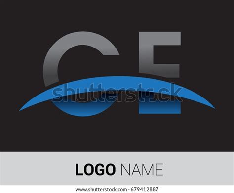 Ce Initial Logo Company Name Colored Stock Vector (Royalty Free) 679412887