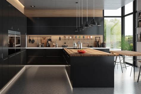 Dramatic Allure: Matte Black Cabinets for Your Kitchen - Parlun