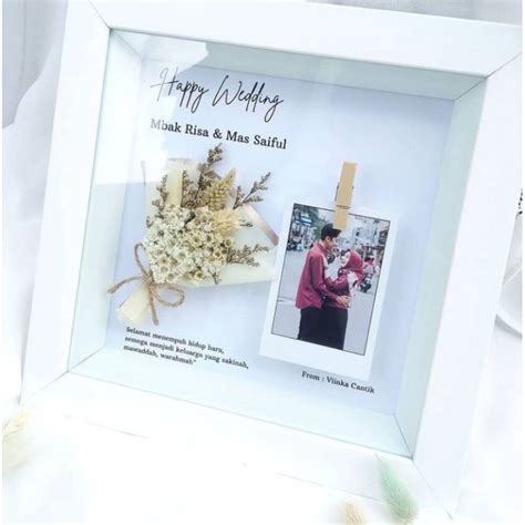 Jual Pigura Bouquet Flower Frame Kado Wisuda Murah Kado Wedding Kado