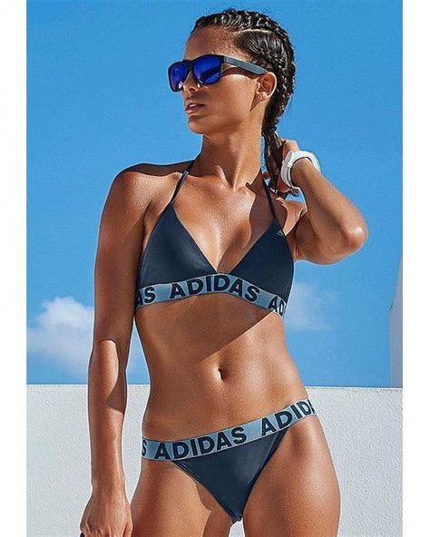 Adidas Originals Bustierbikini Beach Bikini Met Merkopschriften In Het