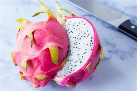 Dragon Fruit Cut In Half