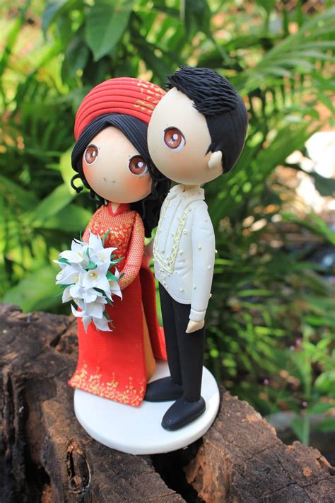 Wedding Cake Topper Vietnam And Philippine Wedding Cake Topper Ao Dai