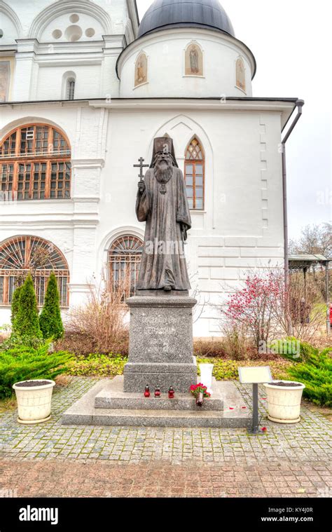 Dmitrov Russia November 112017 The Sculpture Of Bishop Seraphim