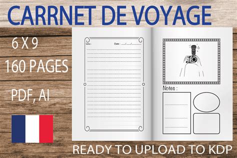 Carnet De Voyage à Remplir Travel Log Afbeelding door Little Learners