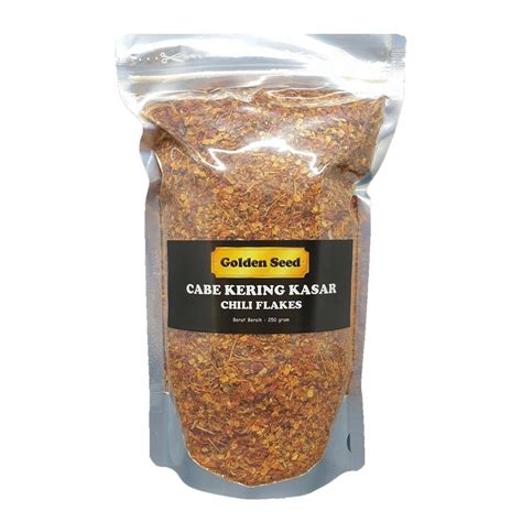 Jual Cabe Kering Kasar Gram Premium Lokal Asli Chili Flakes