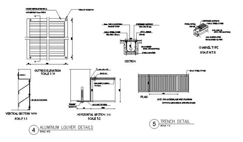 Wood Louver Panel Detail