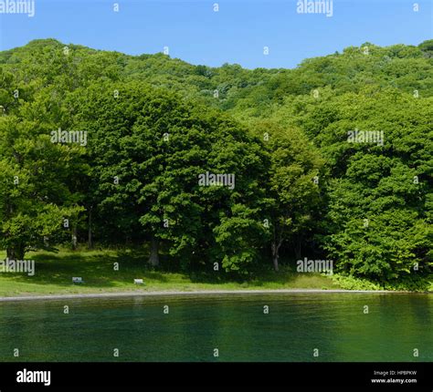 nakajima     islands  lake toya stock photo alamy