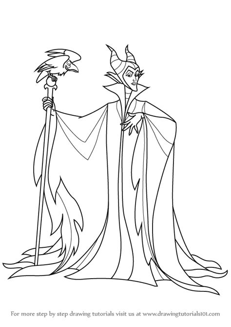 Learn How to Draw Maleficent from Sleeping Beauty (Sleeping Beauty ...