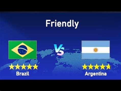 Brazil Vs Argentina Friendly Match Messi Neymar Youtube