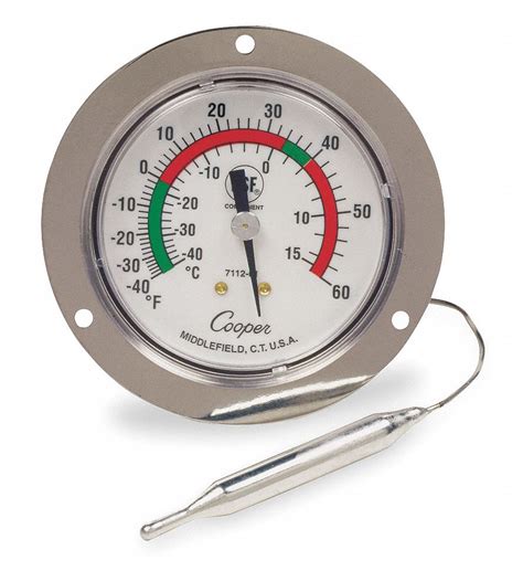 Analog Panel Mount Thermometer - Grainger