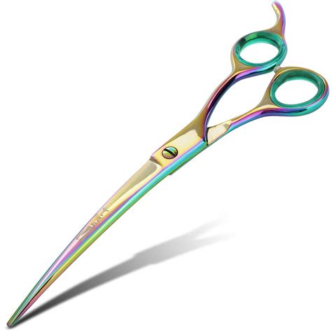 Sharf Professional 85 Rainbow Pet Grooming Scissors Dog Shears Curved