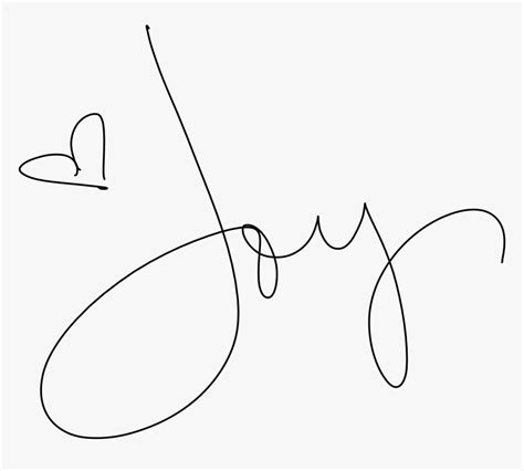 Heart Signature Png Line Art Transparent Png Kindpng