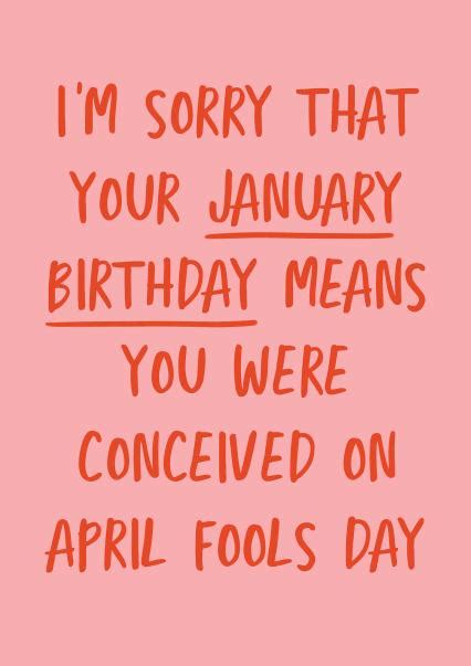 Sorry January Birthday Card 20960 Thortful