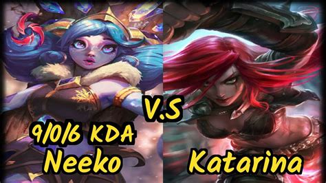 Scarra Neeko Vs Katarina 9 0 6 Kda Mid Gameplay Na Ranked Diamond