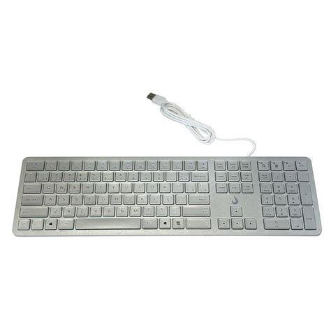 Teclado Slim Rise Mode USB Prata KaBuM