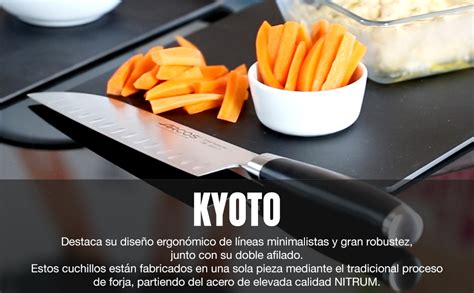 Arcos Serie Kyoto Cuchillo Santoku Cuchillo Asi Tico Hoja De Acero