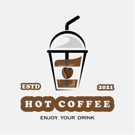 Premium Vector | Creative hot coffee drink and coffee milk logo vector ...