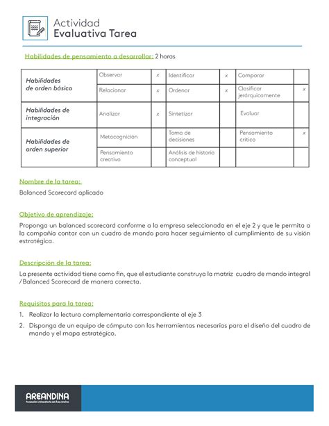 Tarea E Proyecto De Eje En Estrategias Gerenciales Actividad