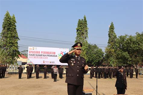 Polres Way Kanan Gelar Upacara Peringatan Hari Sumpah Pemuda Ke