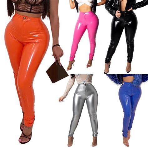 Acheter Pantalon En Faux Cuir Pu Pour Femme Pantalon Push Up Taille