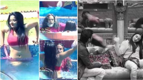 Bigg Boss Om Swami Follows A Bikini Clad Monalisa In The Pool All