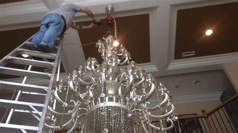 How To Install A Big Large Heavy Chandelier Part 6 Youtube