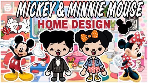 Mickey And Minnie Mouse Home Design Toca Life World Youtube