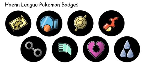 Hoenn Region 1 Pokemon Gym Badges Set Of 8 By Eeveeevolutions