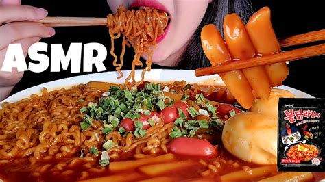 Asmr Asmr Nuclear Fire Noodles Rice Cakes Buldak