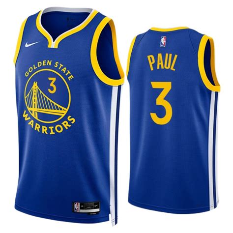 Men & Youth Chris Paul warriors icon jersey blue