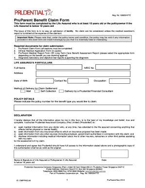 Prudential Claim Forms Fill Online Printable Fillable Blank