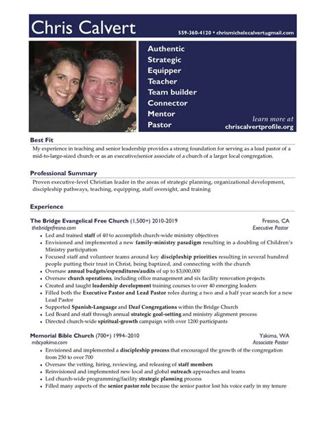 Church Resume Template Josephshafer Blog