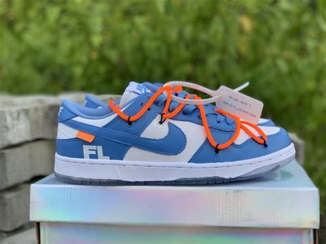 Off White X Futura X Nike Dunk Low Unc Ao