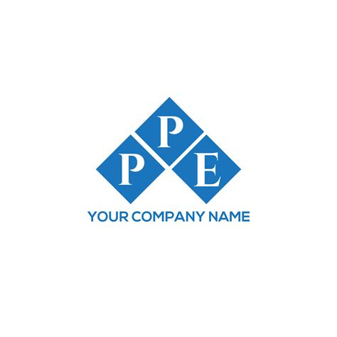 PPE letter logo design on white background. PPE creative initials ...