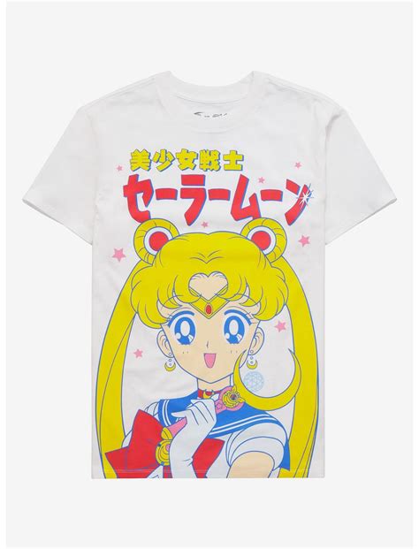 Sailor Moon Japanese Usagi Boyfriend Fit Girls T Shirt Hot Topic