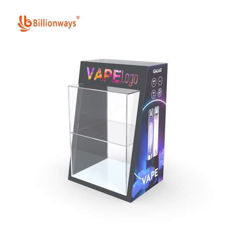 Acrylic Vaping Mod Stand With Rgb Led Lighting And Locakable Doorvape