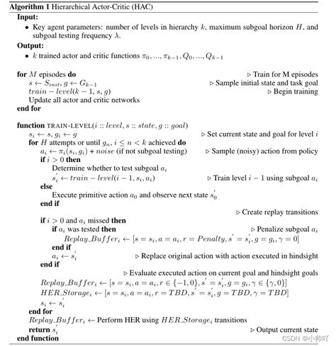 【分层强化学习】hac论文及代码hac代码实战 Csdn博客