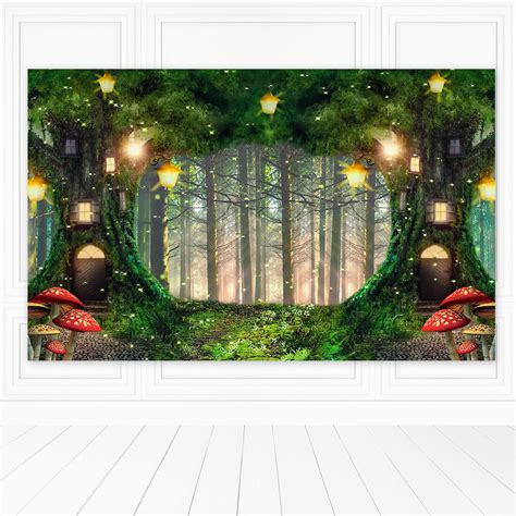 Painel Retangular Tecido Sublimado 3D Bosque FRT 5998 Felicitá