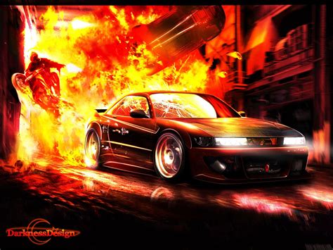 Fire Car Wallpapers - Top Free Fire Car Backgrounds - WallpaperAccess