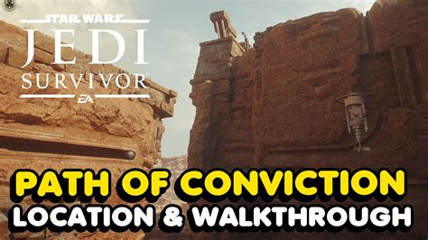 Star Wars Jedi Survivor Path Of Conviction Puzzle Walkthrough Youtube