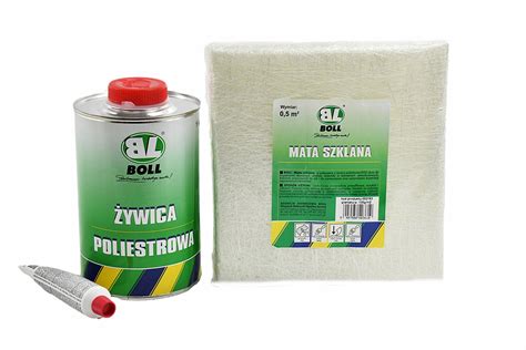 BOLL ŻYWICA POLIESTROWA 1KG WŁÓKNO SZKLANE ZESTAW 002192 002194 za 48