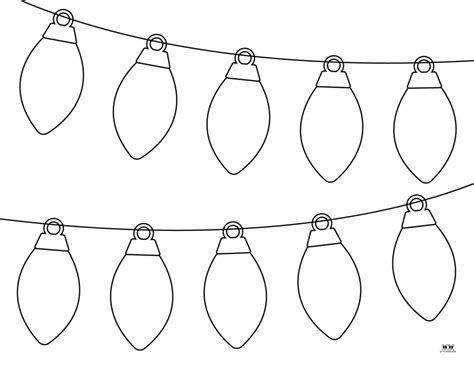 Christmas Light Templates Free Printable Pages Printabulk