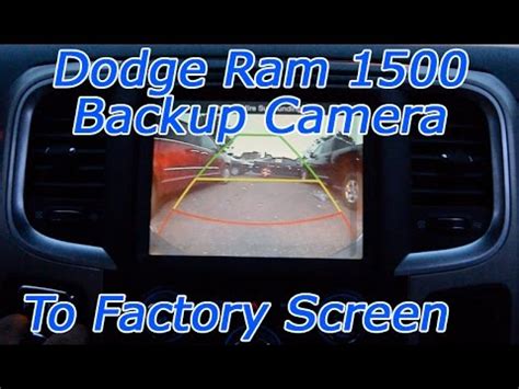 Dodge Ram 1500 Backup Camera Through Factory Screen Aftermarket YouTube