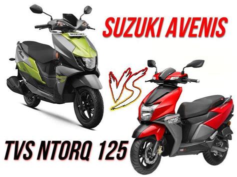 Suzuki Avenis Vs TVS NTorq 125 Specifications Compared ZigWheels