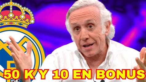 EDUARDO INDA DA EL PRECIO DEL NUEVO FICHAJE DEL MADRID 50 KILOS FIJOS