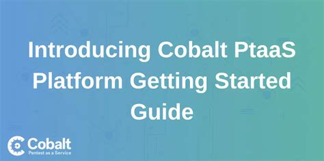 Getting Started With Cobalt | Cobalt