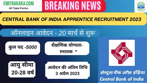 Central Bank Of India Recruitment Emitrakaka