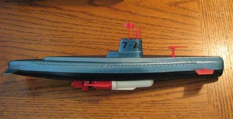 Vintage NAVY Toy Submarine Battery Powered Winning 1982 FREE SHIPPING ...