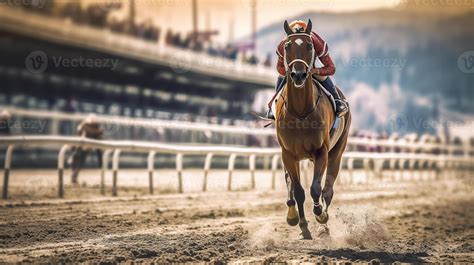 Horse Race Track Finish Line