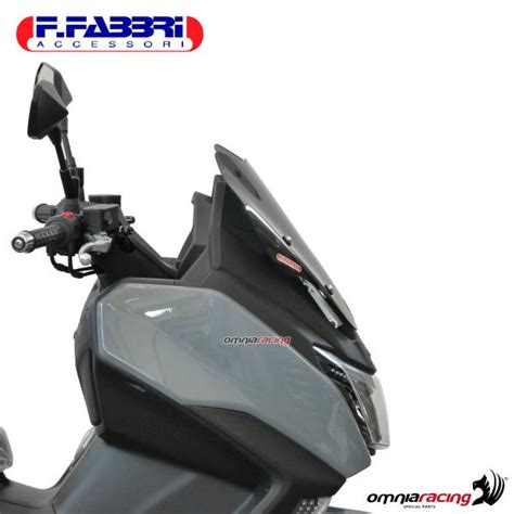 Fabbri Sport Naked Touring Dark Fume Windshield For Sym Maxsym 400